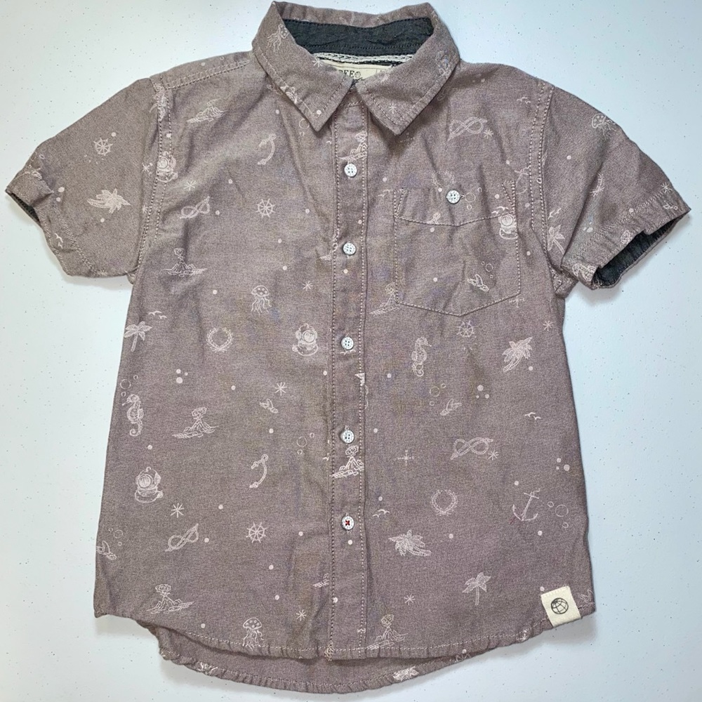 Free planet outer space button up